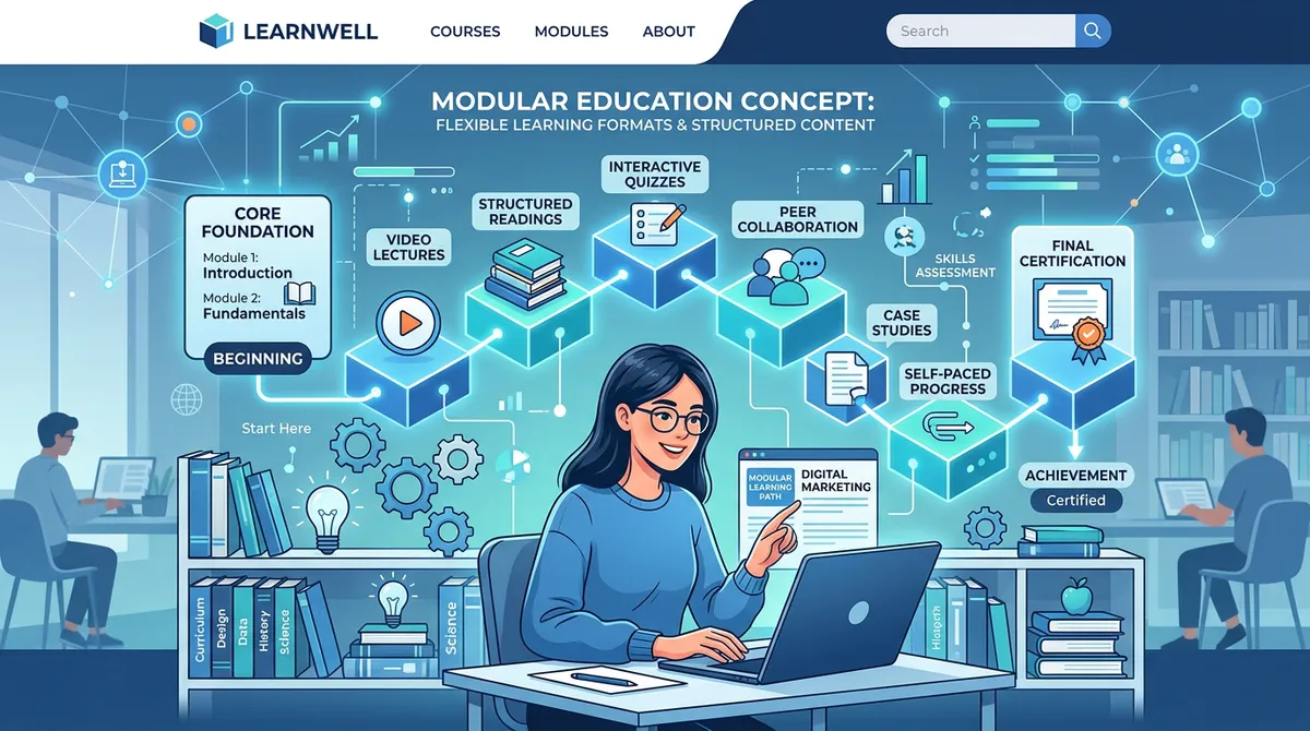 Формат обучения — модульная структура и подача информации